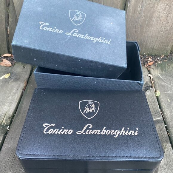 NEW Tonino Lamborghini Men's Chronograph Diamond Bezel Stainless Steel Watch - Picture 3 of 16